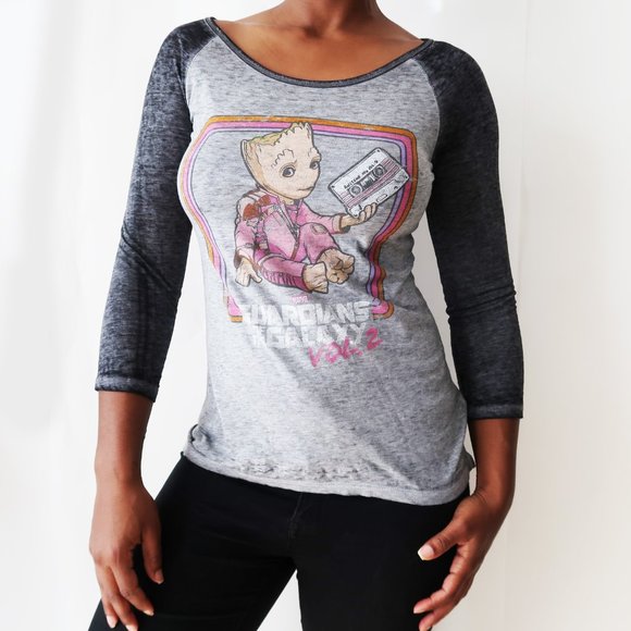 Marvel Tops - SOLD | Marvel Guardians Of The Galaxy Groot TShirt
